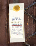 Customizable Clever Text Wedding Door Hanger & Hotel Guest Do Not Disturb Sign