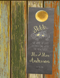 Rustic Chalkboard Custom Wedding Door Hanger & Hotel Guest Do Not Disturb Signs